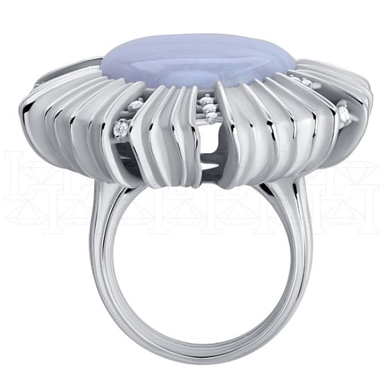 Фото - Кольцо из белого золота с бриллиантами из коллекции "Шамора" R9722-14962 (452)