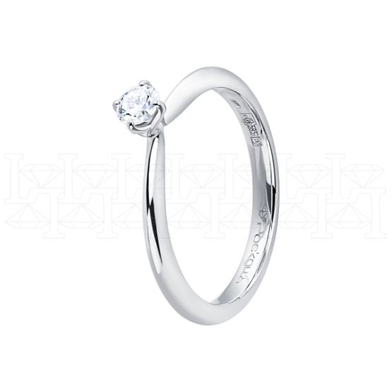 Фото - Кольцо из белого золота с бриллиантом из коллекции "Помолвка" R10182-16045 (515)