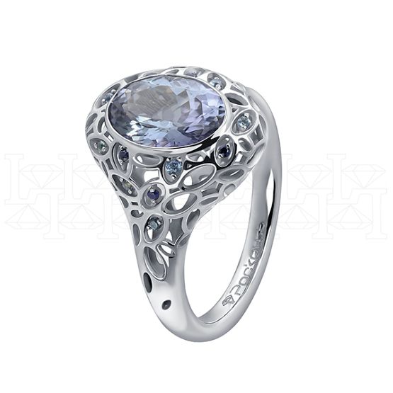 Фото - Кольцо из белого золота R9855-15297 (453)