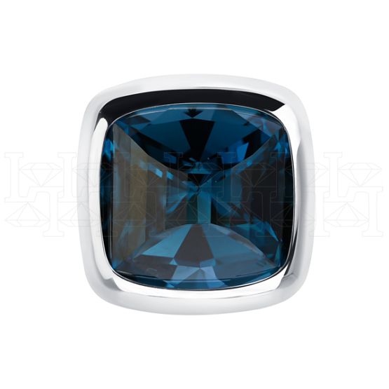 Фото - Кольцо из белого золота с лондонским топазом из коллекции "Акварель" R7786-16191 (420)