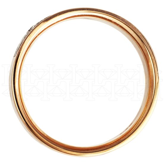 Фото - Кольцо из рыжего золота с бриллиантом из коллекции "Современные" R3048-4467 (332)
