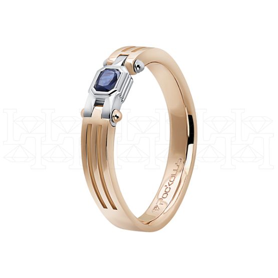 Фото - Кольцо из цветного золота с сапфиром из коллекции "Современные" R2973-15184 (332)
