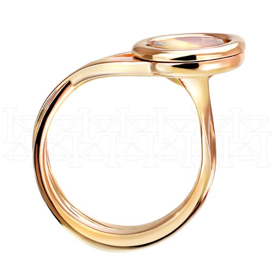 Фото - Кольцо из рыжего золота с цитрином R6071-8526 (810)