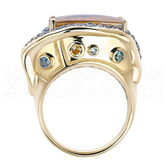 Фото - Кольцо из желтого золота из коллекции "Часы Дали" R9762-15029 (800)