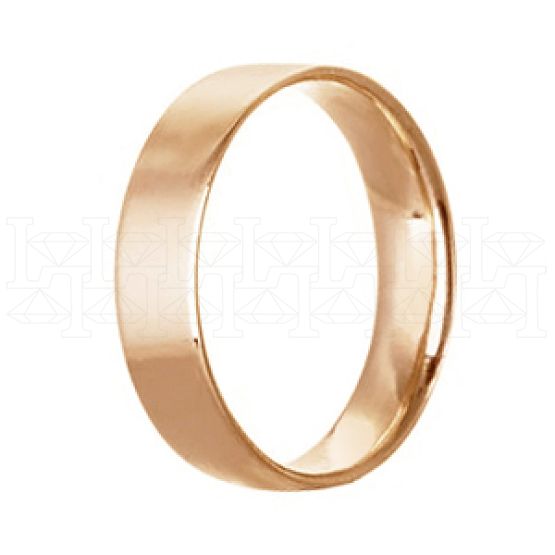 Фото - Кольцо обручальное из рыжего золота из коллекции "Традиционные" W1054000 (245)
