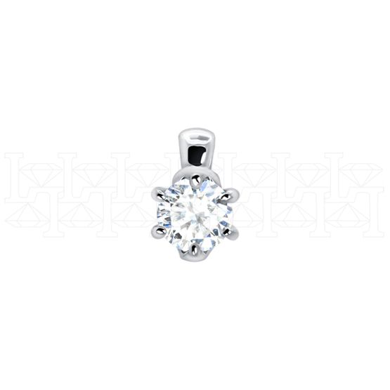 Фото - Подвеска из белого золота с бриллиантом P10159-16081 (192)