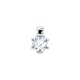 Подвеска из белого золота с бриллиантом P10159-16081 (192)