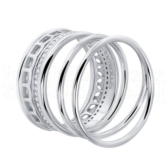 Фото - Кольцо из белого золота с бриллиантами R4175-14707 (712)