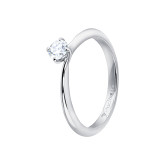 Кольцо из белого золота с бриллиантом из коллекции "Помолвка" R10181-16044 (514)
