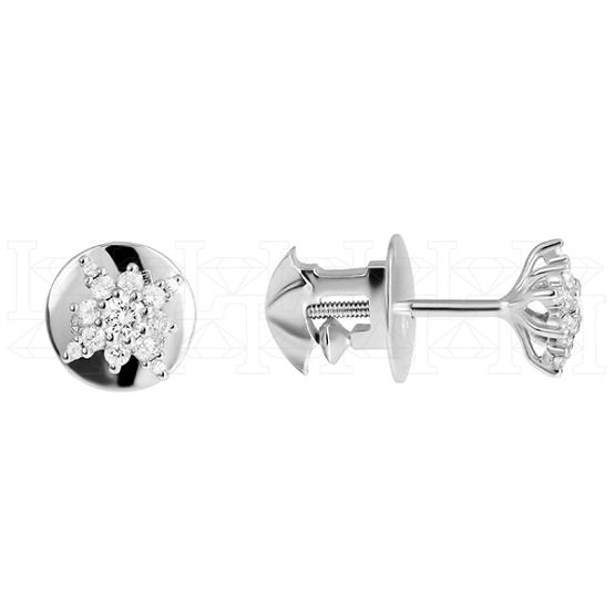 Фото - Серьги из белого золота с бриллиантами из коллекции "786" G4317-5112 (786)