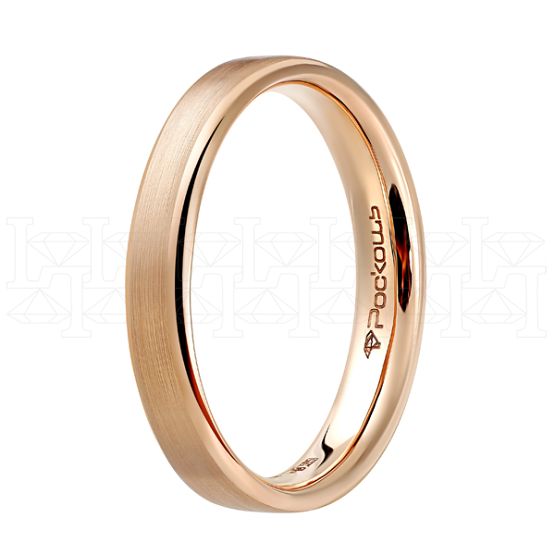Фото - Кольцо из рыжего золота из коллекции "Парные обручальные кольца" R4993-7473 (210)