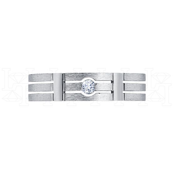 Фото - Кольцо из рыжего золота с бриллиантом из коллекции "Парные обручальные кольца" R5063-6330 (210)