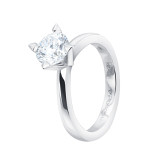 Кольцо из белого золота с бриллиантом из коллекции "Помолвка" R10169-16318 (512)