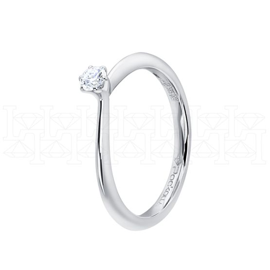 Фото - Кольцо из белого золота с бриллиантом из коллекции "Помолвка" R10157-16030 (515)