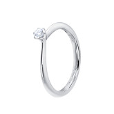 Кольцо из белого золота с бриллиантом из коллекции "Помолвка" R10157-16030 (515)