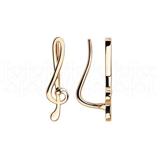 Фото - Серьги зажимы из белого золота E7218-9922 (156)