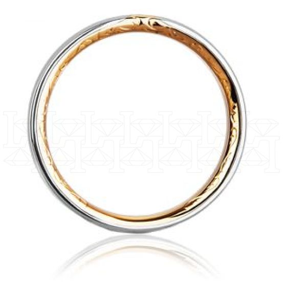 Фото - Кольцо обручальное из цветного золота с бриллиантом из коллекции "Парные обручальные кольца" VDR.A2771 (210)