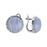 Серьги из белого золота из коллекции "Шамора" E9681-14905 (452)