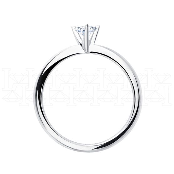 Фото - Кольцо из белого золота с бриллиантом из коллекции "Помолвка" R8297-16014 (514)