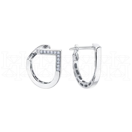 Фото - Серьги из белого золота с бриллиантами E8352-13231 (807)