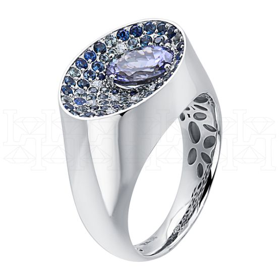 Фото - Кольцо из белого золота с бриллиантами R9873-15333 (453)