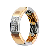 Кольцо мягкое из цветного золота с бриллиантами R6974-10486 (783)