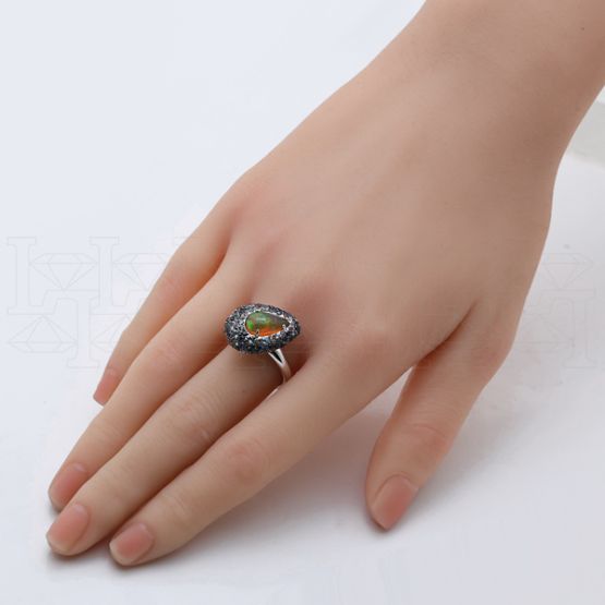 Фото - Кольцо из белого золота R9843-15254 (453)