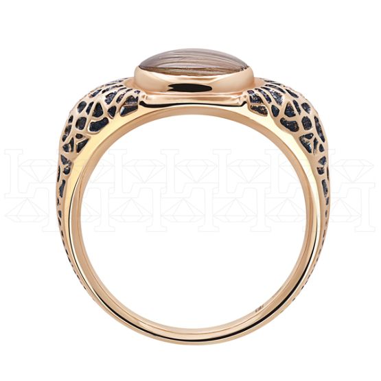 Фото - Кольцо из рыжего золота с бриллиантами из коллекции "Талисман" R2042-5491 (331)