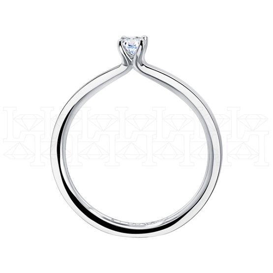 Фото - Кольцо из белого золота с бриллиантом из коллекции "Помолвка" R10152-15985 (515)