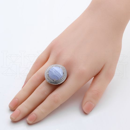 Фото - Кольцо из белого золота из коллекции "Шамора" R9682-14906 (452)