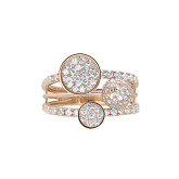 Кольцо из рыжего золота с бриллиантами из коллекции "787" R9808-15128 (787)