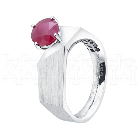 Фото - Кольцо из белого золота с рубином R6801-16225 (775)