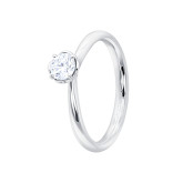 Кольцо из белого золота с бриллиантом из коллекции "Помолвка" R10151-15984 (514)