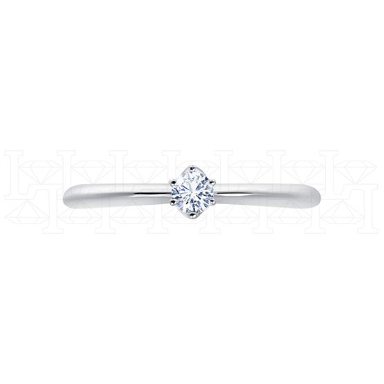 Фото - Кольцо из белого золота с бриллиантом из коллекции "Помолвка" R10159-15992 (515)