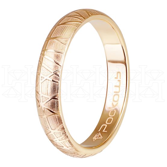 Фото - Кольцо обручальное из рыжего золота из коллекции "Традиционные" W1043522 (245)
