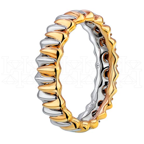 Фото - Кольцо двойное из цветного золота из коллекции "Двойные обручальные кольца" GR.A2731 (242)