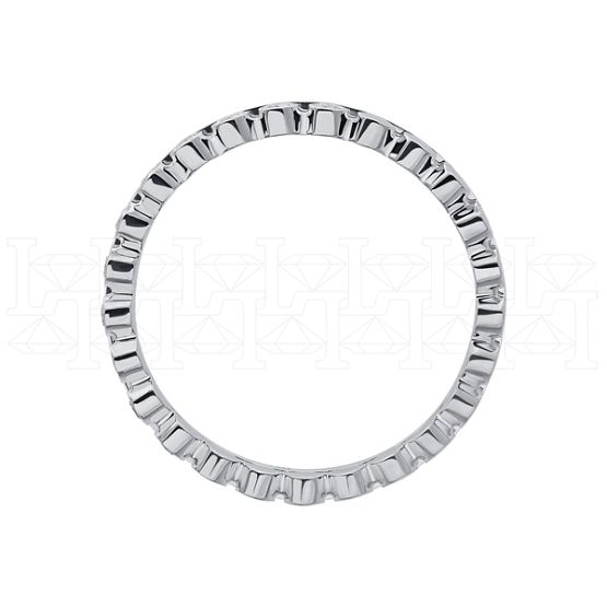 Фото - Кольцо из белого золота с бриллиантами из коллекции "Обручальные кольца с дорожкой" R9211-13425 (241)
