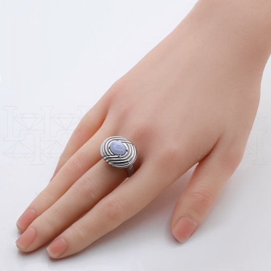Фото - Кольцо из белого золота из коллекции "Шамора" R9689-14920 (452)
