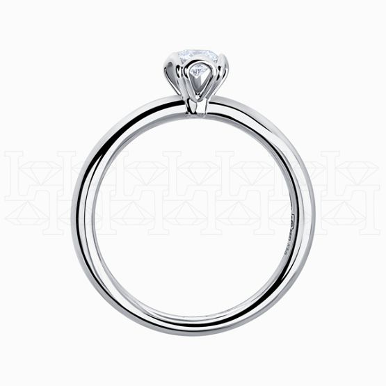 Фото - Кольцо из белого золота с бриллиантом из коллекции "Помолвка" R8681-14303 (515)