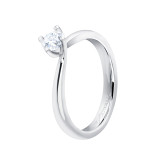 Кольцо из белого золота с бриллиантом из коллекции "Помолвка" R10173-16012 (514)