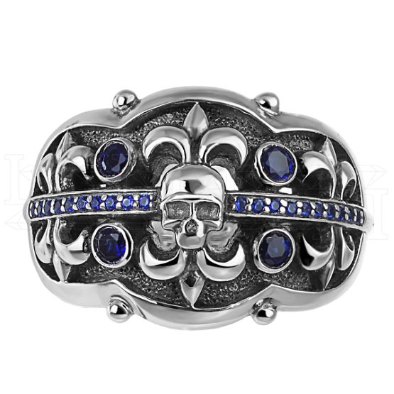 Фото - Кольцо печатка из серебра из коллекции "Легенды о рыцарях" BU11GR0273-CSA (736)