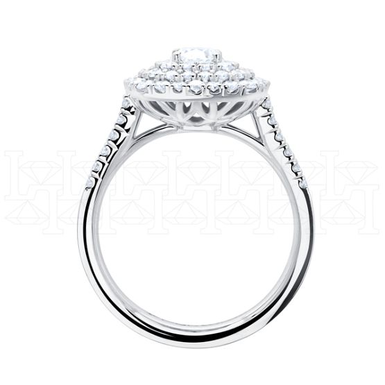 Фото - Кольцо из белого золота с бриллиантом из коллекции "787" R10119-15919 (787)