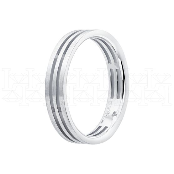 Фото - Кольцо из белого золота из коллекции "Парные обручальные кольца" R7523-10488 (210)