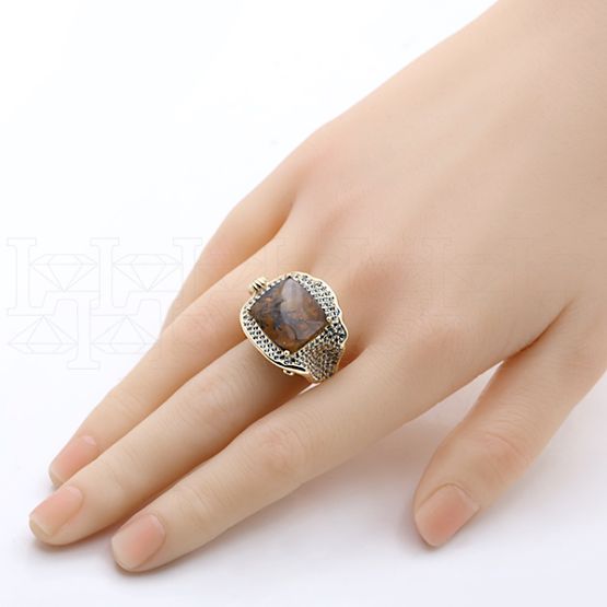 Фото - Кольцо из желтого золота из коллекции "Часы Дали" R9761-15028 (800)