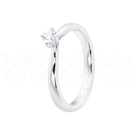 Фото - Кольцо из белого золота с бриллиантом из коллекции "Помолвка" R10174-16034 (515)