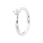 Кольцо из белого золота с бриллиантом из коллекции "Помолвка" R10174-16034 (515)