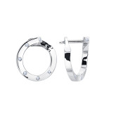 Серьги из белого золота с бриллиантами E8342-15577 (807)