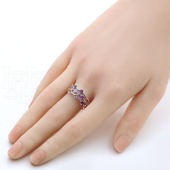Фото - Кольцо из белого золота с цитрином из коллекции "Candy" R9665-14815 (563)