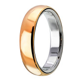 Кольцо двойное из цветного золота из коллекции "Двойные обручальные кольца" W5174000 (242)