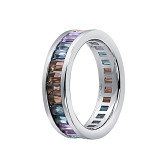 Кольцо из белого золота с  из коллекции "Акварель" R9675-14835 (420)